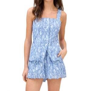 NEW ALLISON lainey tank in blue steel